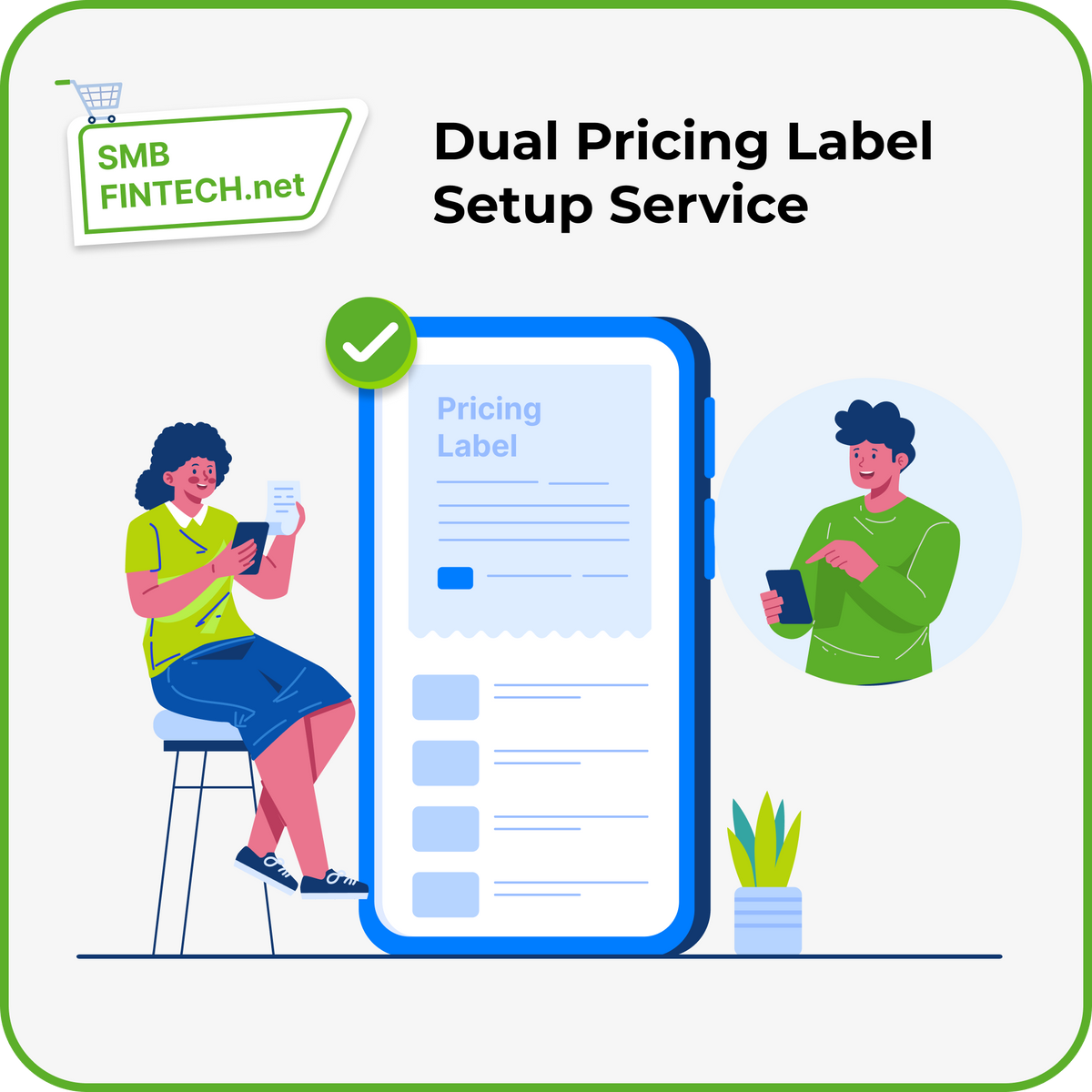 Dual Pricing Label Setup Service - One time session – SMBFintech.net