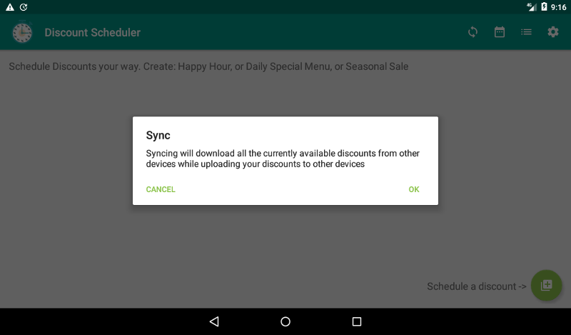 Discount Scheduler App For Clover POS