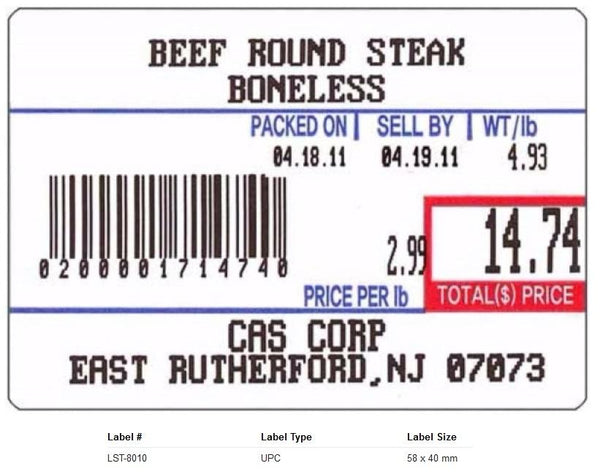 LST - 8010 - UPC (58x40 MM)